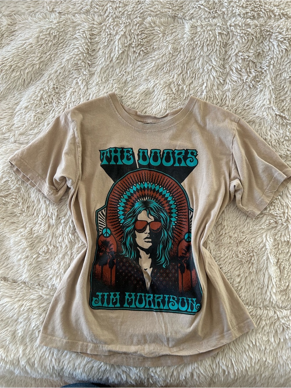 The Doors Jill Morrison Graphic Tee in Beige
